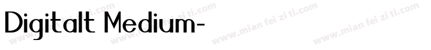 Digitalt Medium字体转换